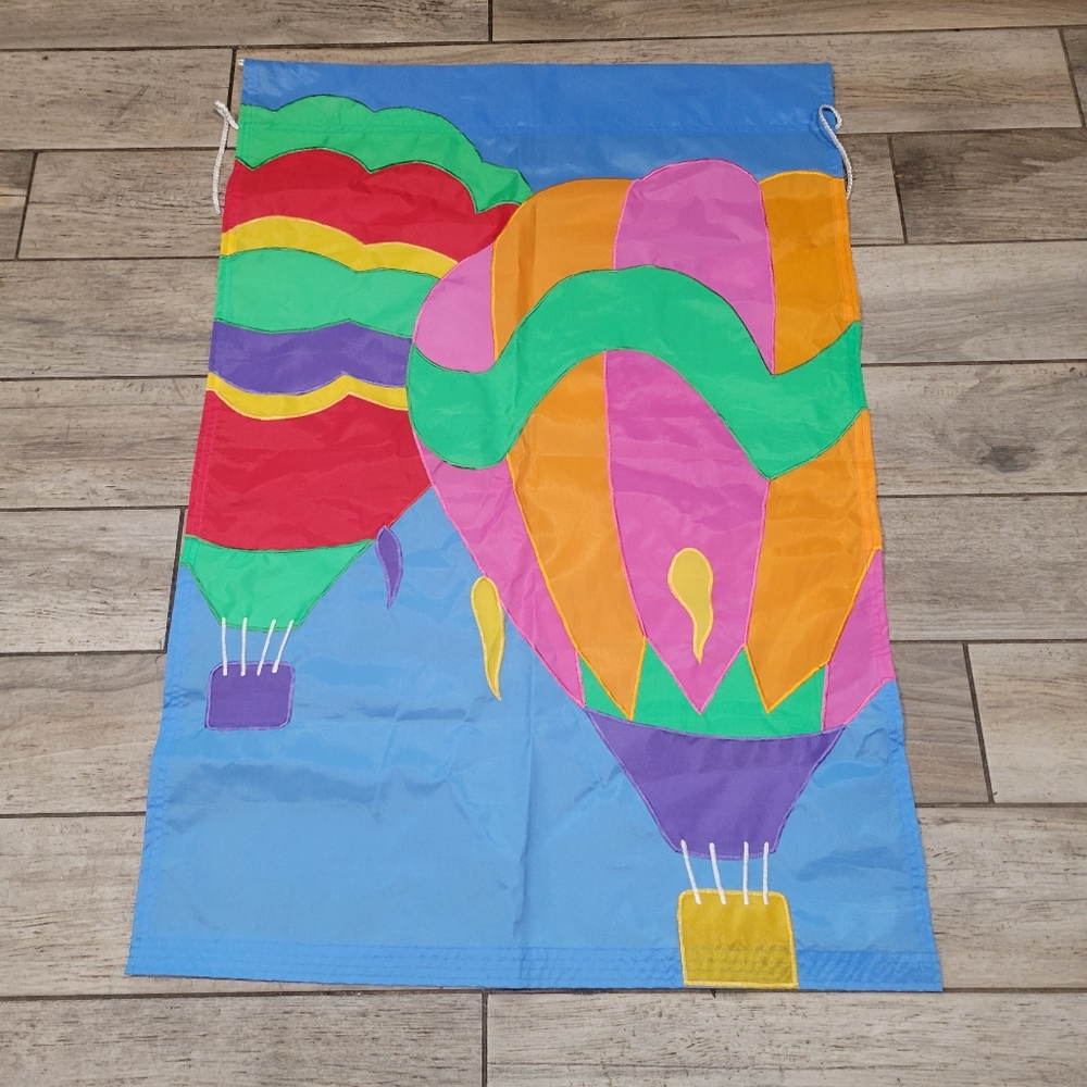 Hot Air Balloons yard garden flag banner Nylon - Picture 2 of 7